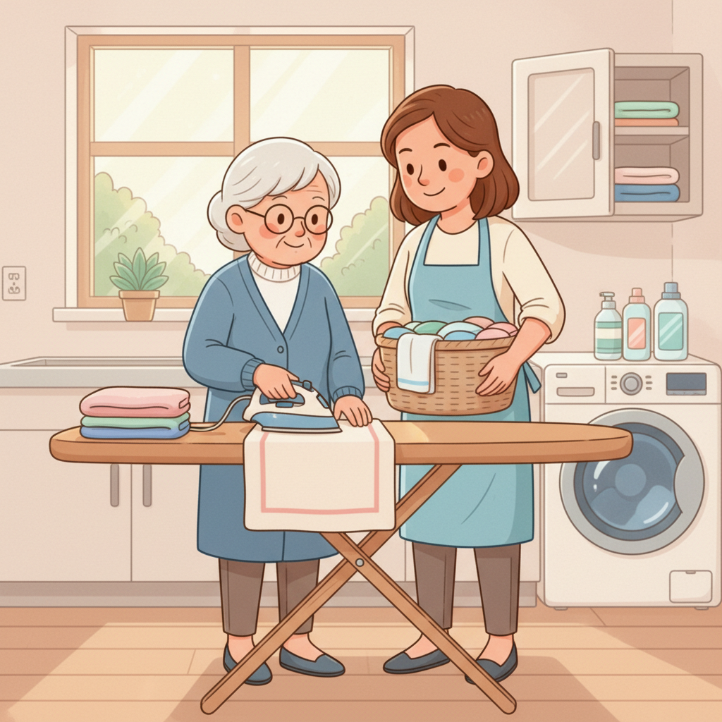 Begleitdienst hilft Senior beim Einsteigen ins Auto